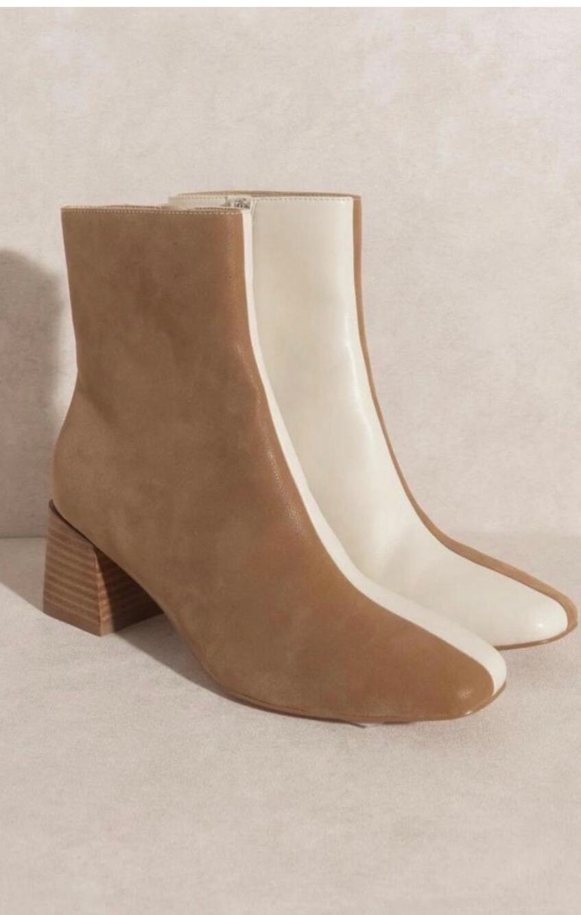 Oasis Society Georgia Boots in Dual Camel - Size 6.5